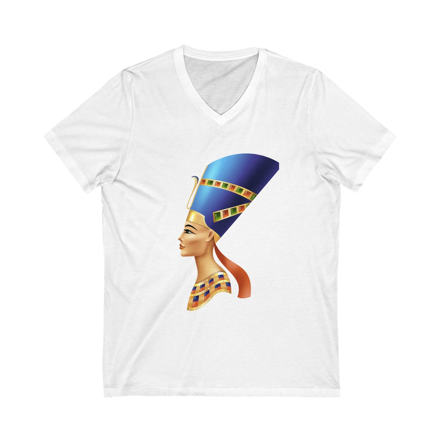 Nefertiti Unisex Jersey V-Neck Tee
