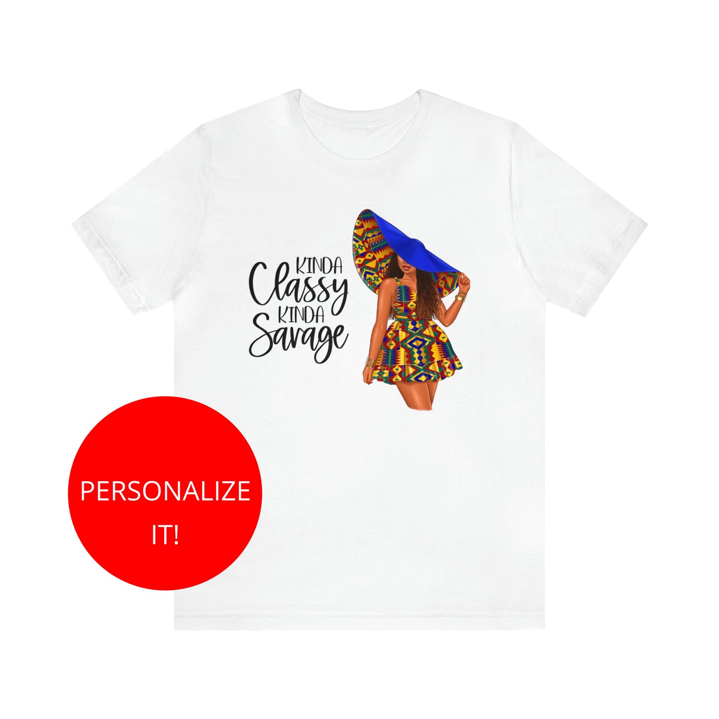 Kente Classy Savage Personalized Tee
