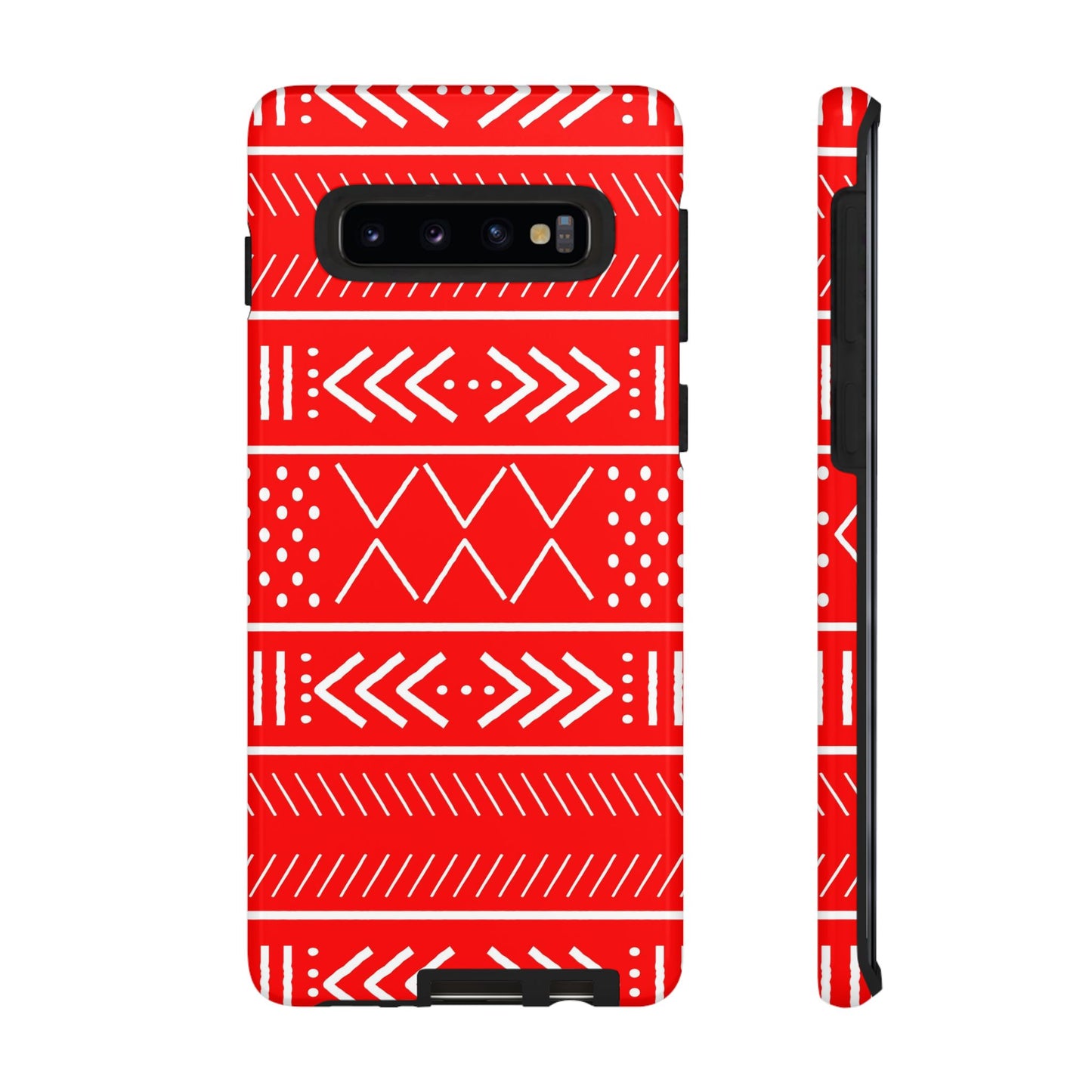 Red and White Mudcloth Samsung Tough Cases | African Samsung Case | Afrocentric Samsung Case | Mudcloth Samsung Case