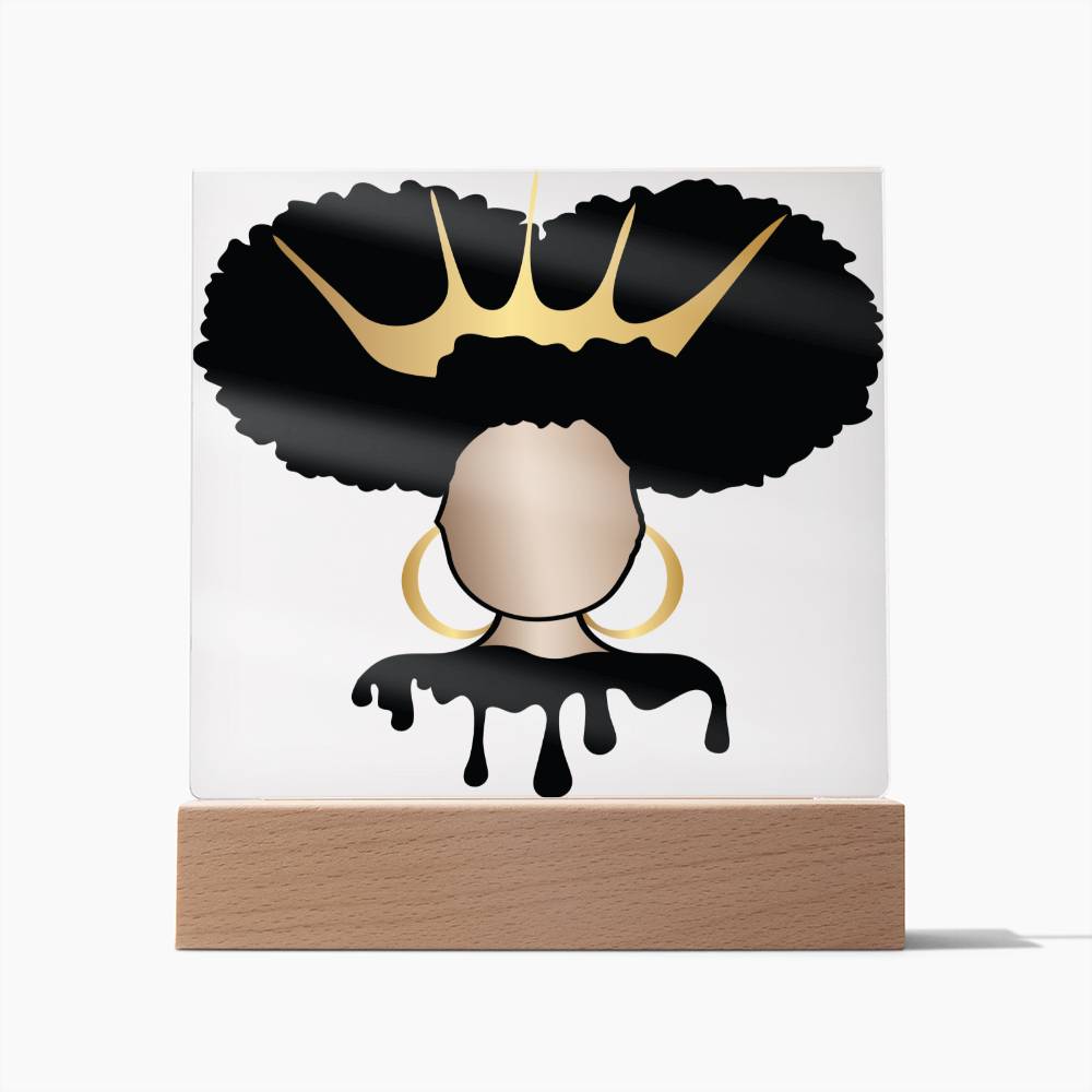 Personalized Afro Diva Plaque