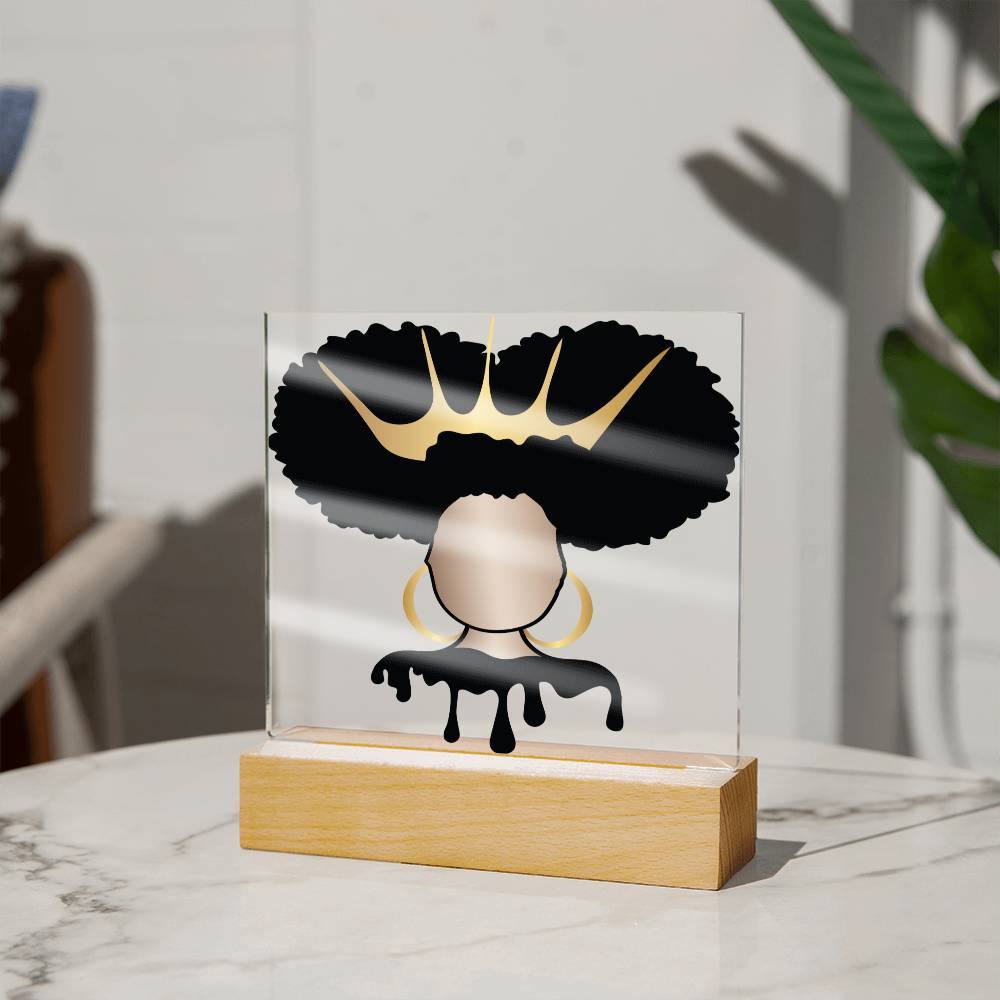 Personalized Afro Diva Plaque