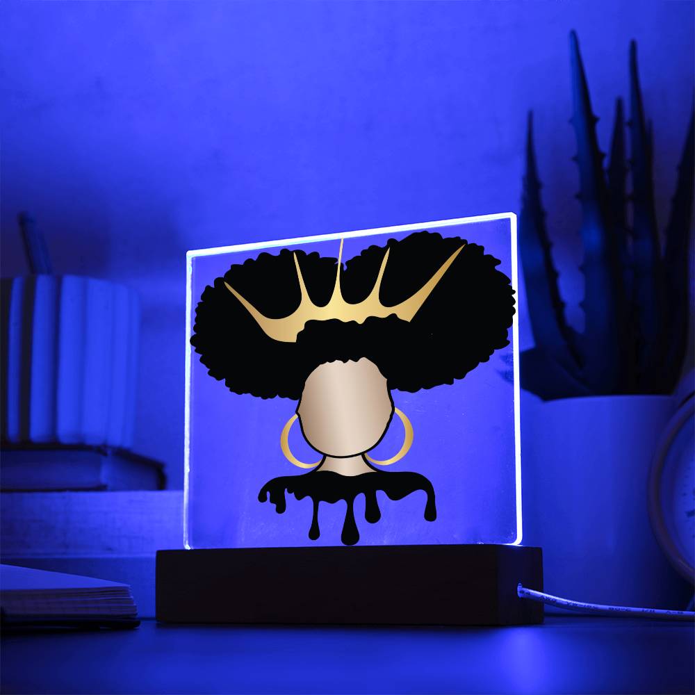 Personalized Afro Diva Plaque