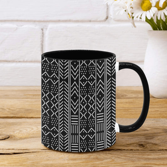 Black & White Mudcloth Inspired Mug (11oz)