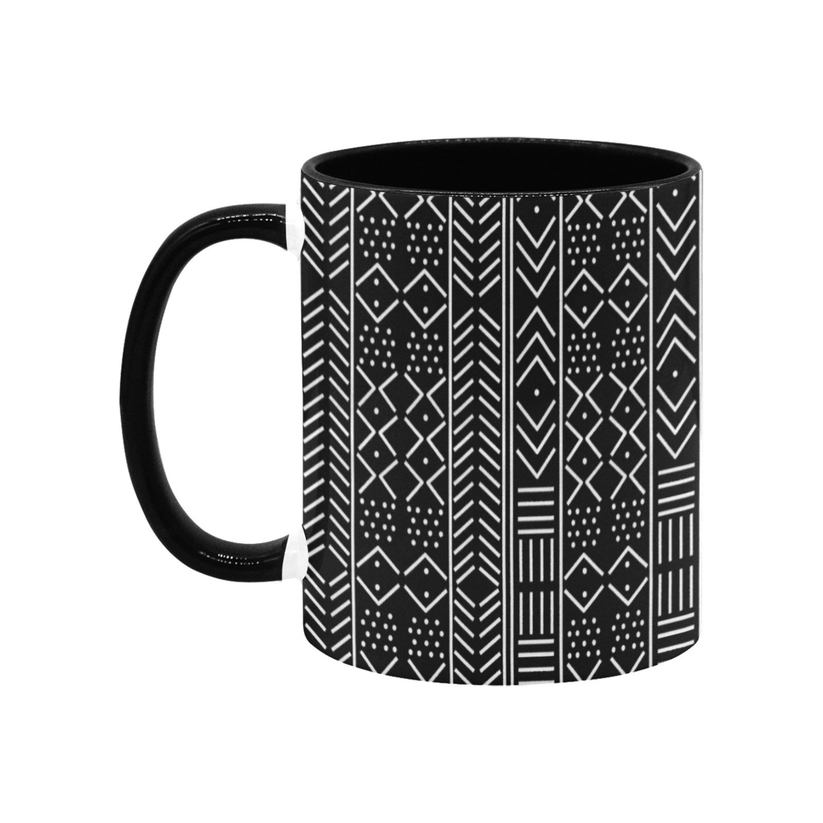 Black & White Mudcloth Inspired Mug (11oz)