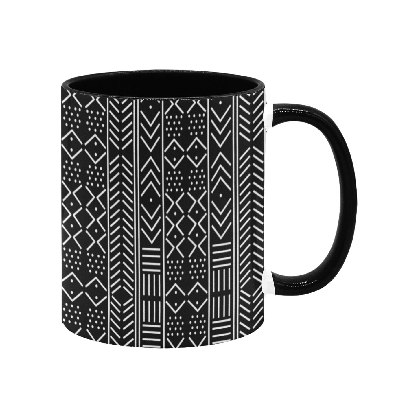 Black & White Mudcloth Inspired Mug (11oz)