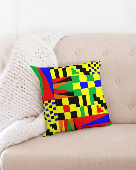 kente cloth4 Throw Pillow Case 16"x16"